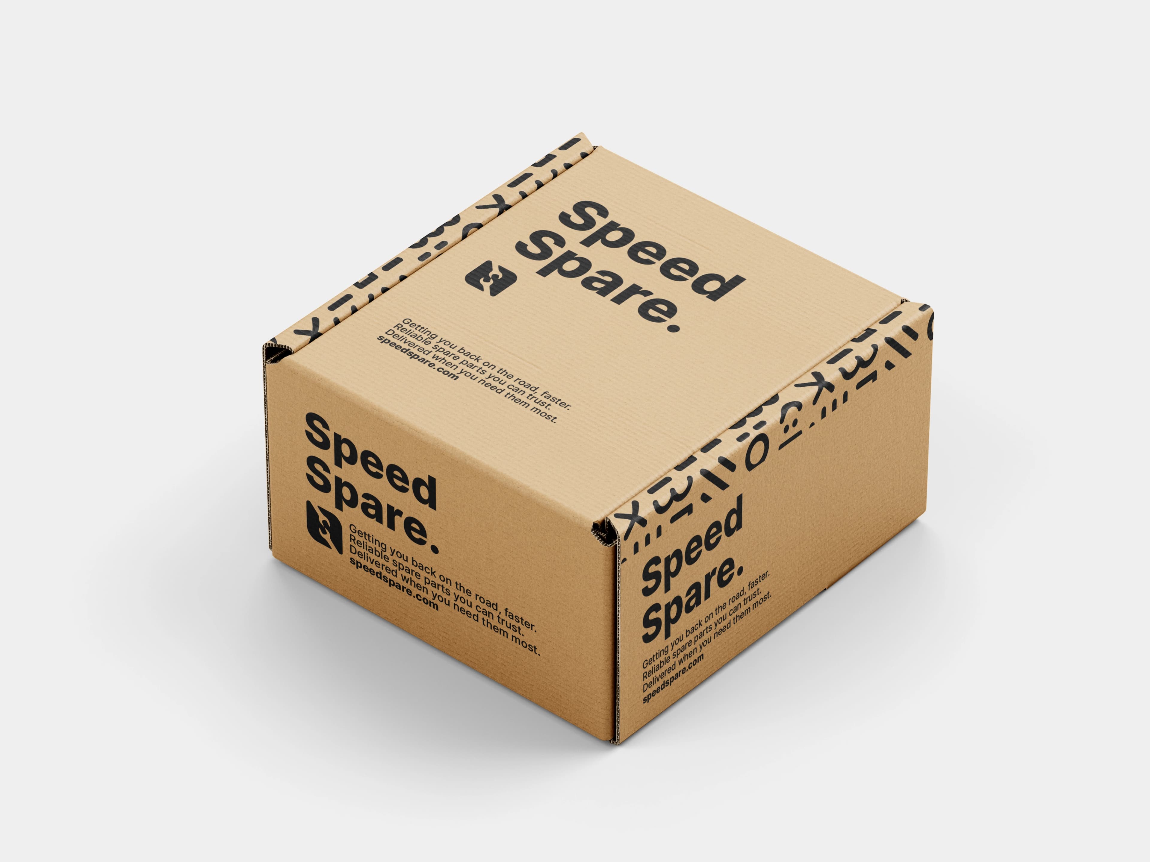 Speed Spare branded delivery box
